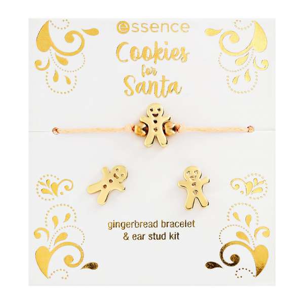 Набор украшений `ESSENCE` COOKIES FOR SANTA Gingerbread (серьги+браслет)