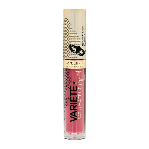 Помада для губ `EVELINE` `VARIETE` SATIN MATT жидкая матовая тон 13 desert rose