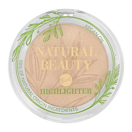 Хайлайтер `BELL` `NATURAL BEAUTY` NATURAL BEAUTY HIGHLIGHTER тон pure light для лица и тела 98% натуральных ингредиентов
